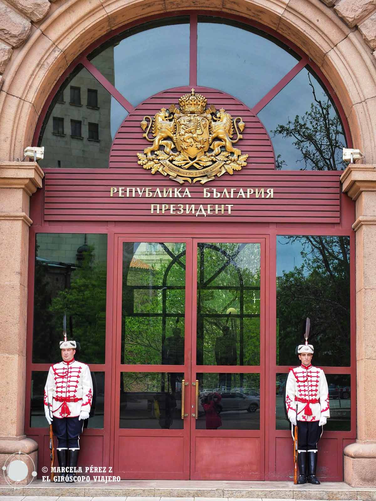 Cambio de guardia en el Palacio Presidencial de Sofía