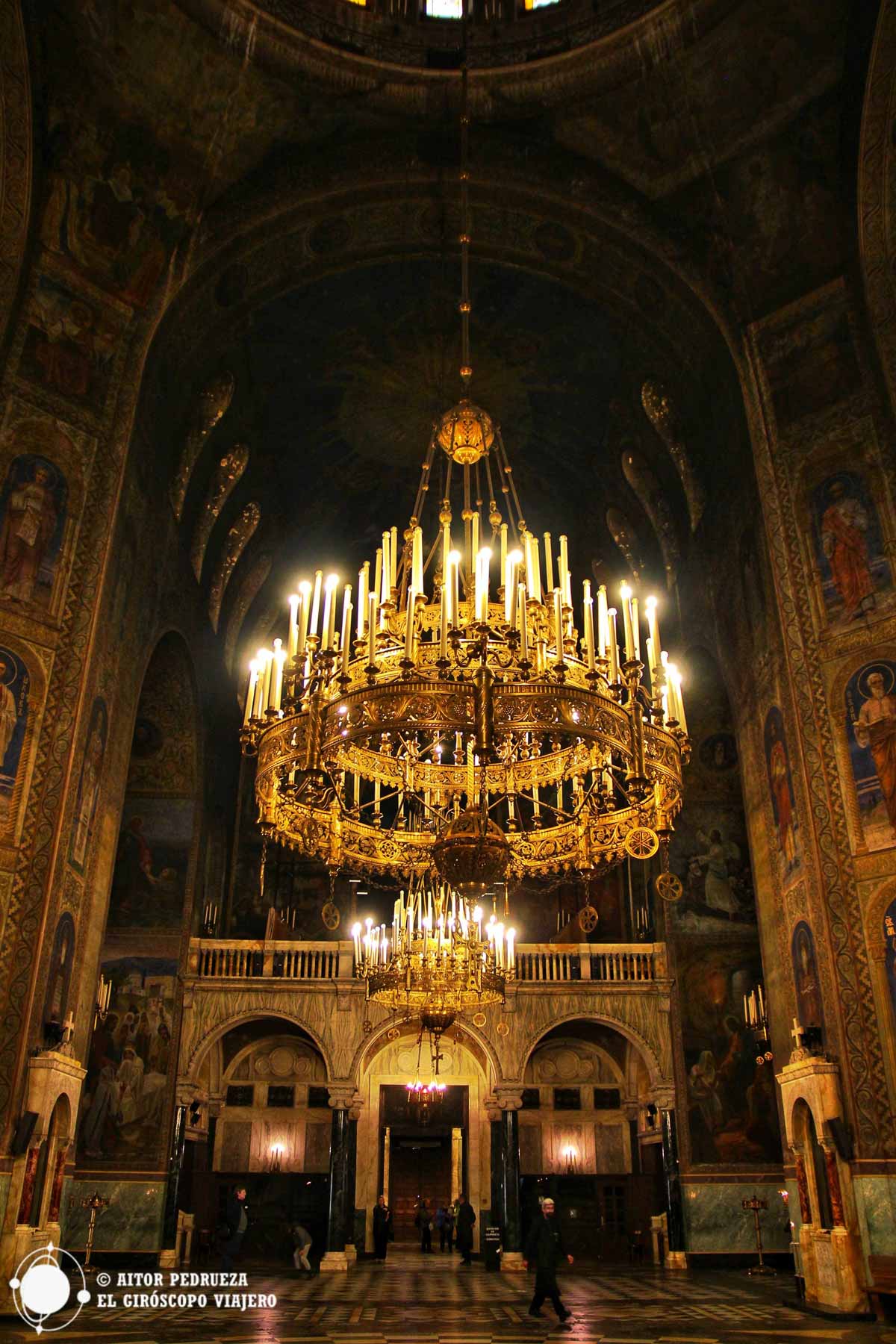 Interior de la Catedral de Alejandro Nevski de Sofía
