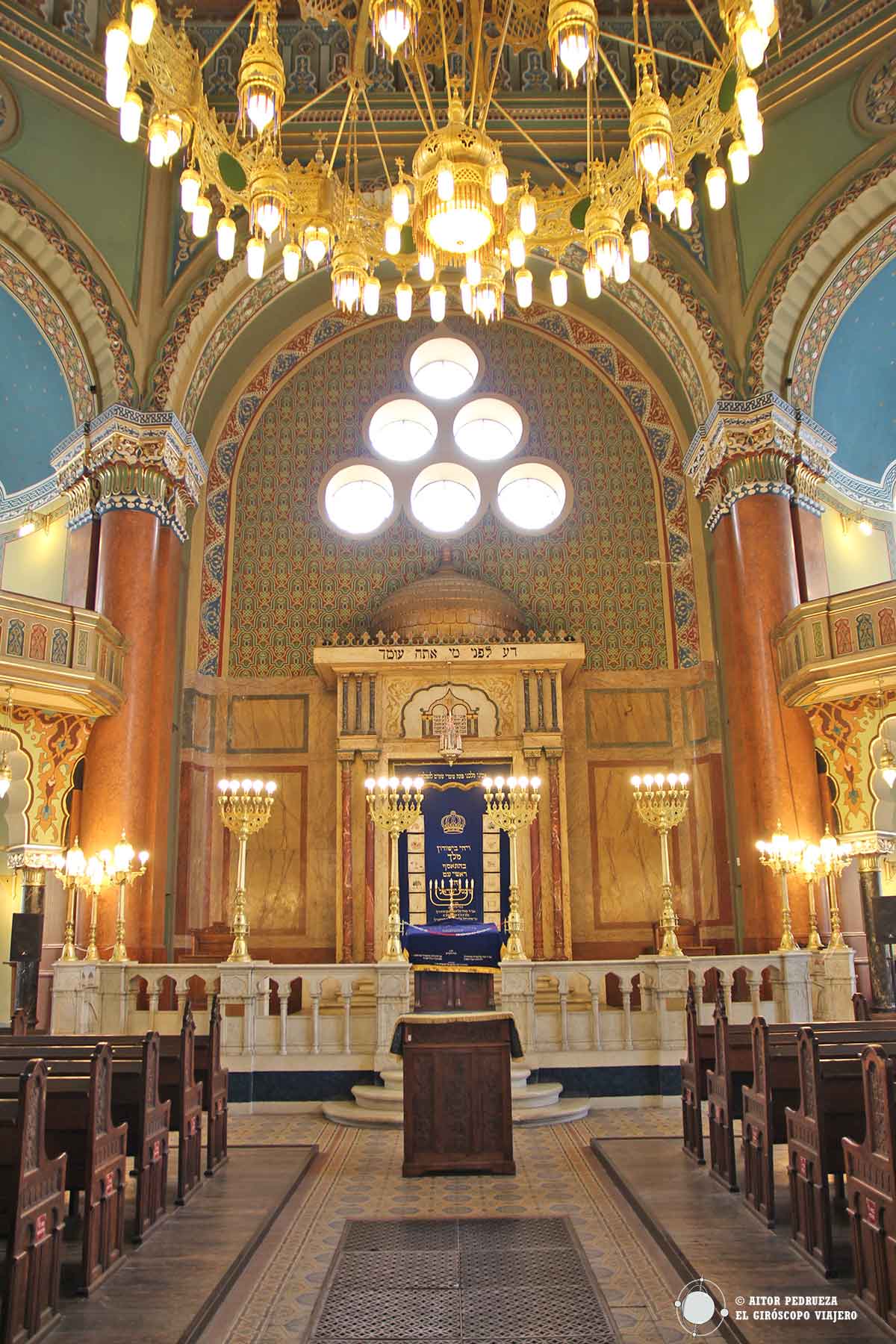 Interior de la Sinagoga de Sofía
